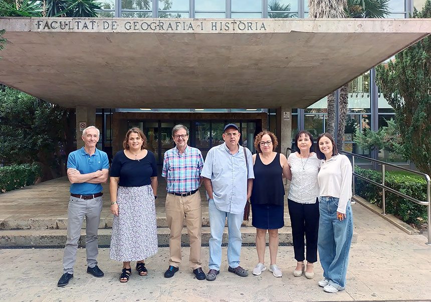 desde la izquierda, Juan Carlos Ruiz, Mireia López, Vicent Balanzà, Xavier Cunyat, Inma Fuentes, Carmen Dasí, Lucia Fau